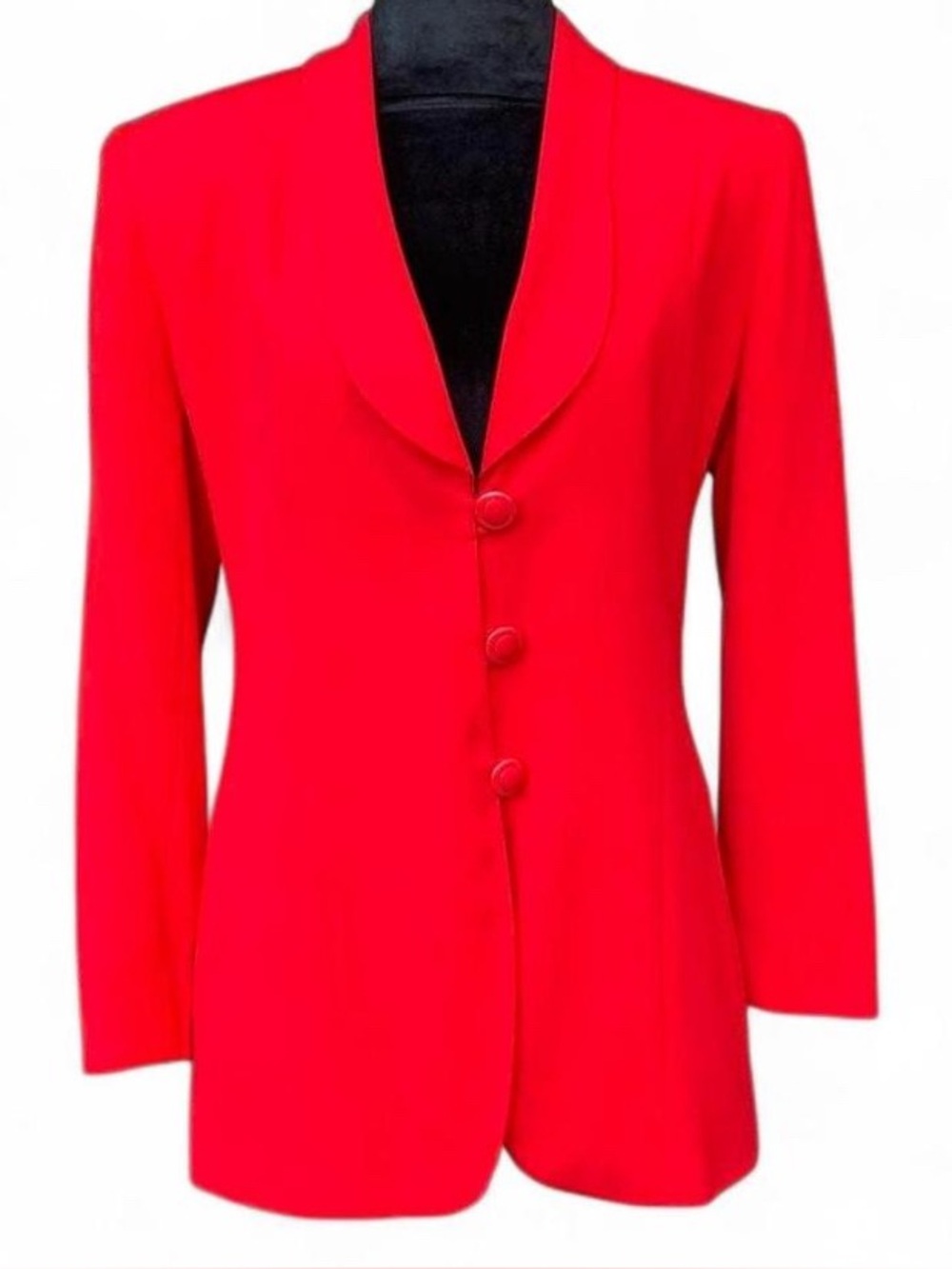 Red Vintage Corporate Core Power Suit Worthington Blaze